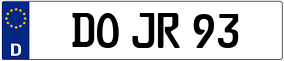 Trailer License Plate